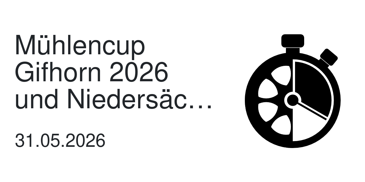 Mühlencup Gifhorn 2026 und Niedersächsische Landesmeisterschaft - Skate ...