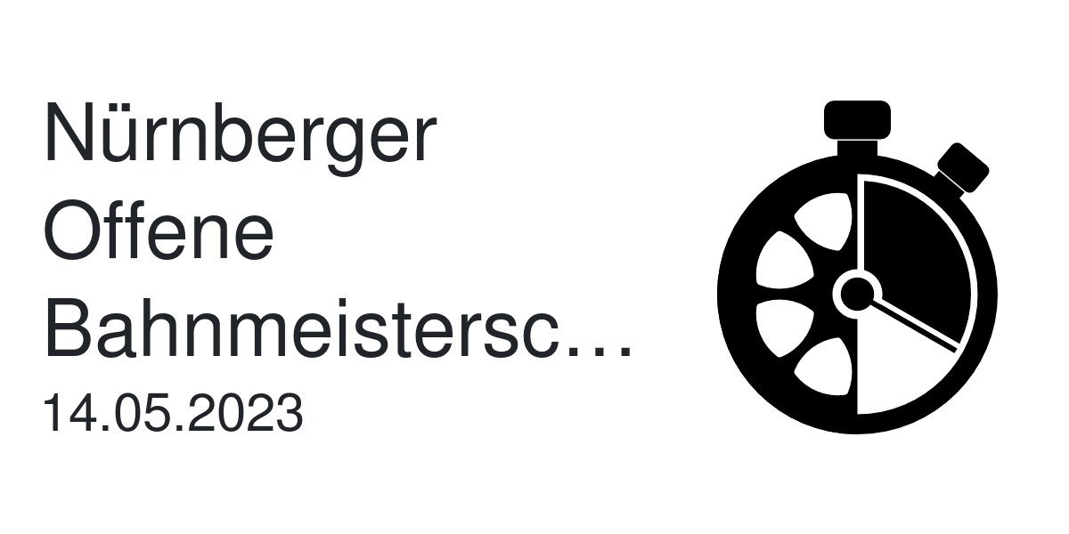 Nürnberger Offene Bahnmeisterschaften 2023 - Skate Results